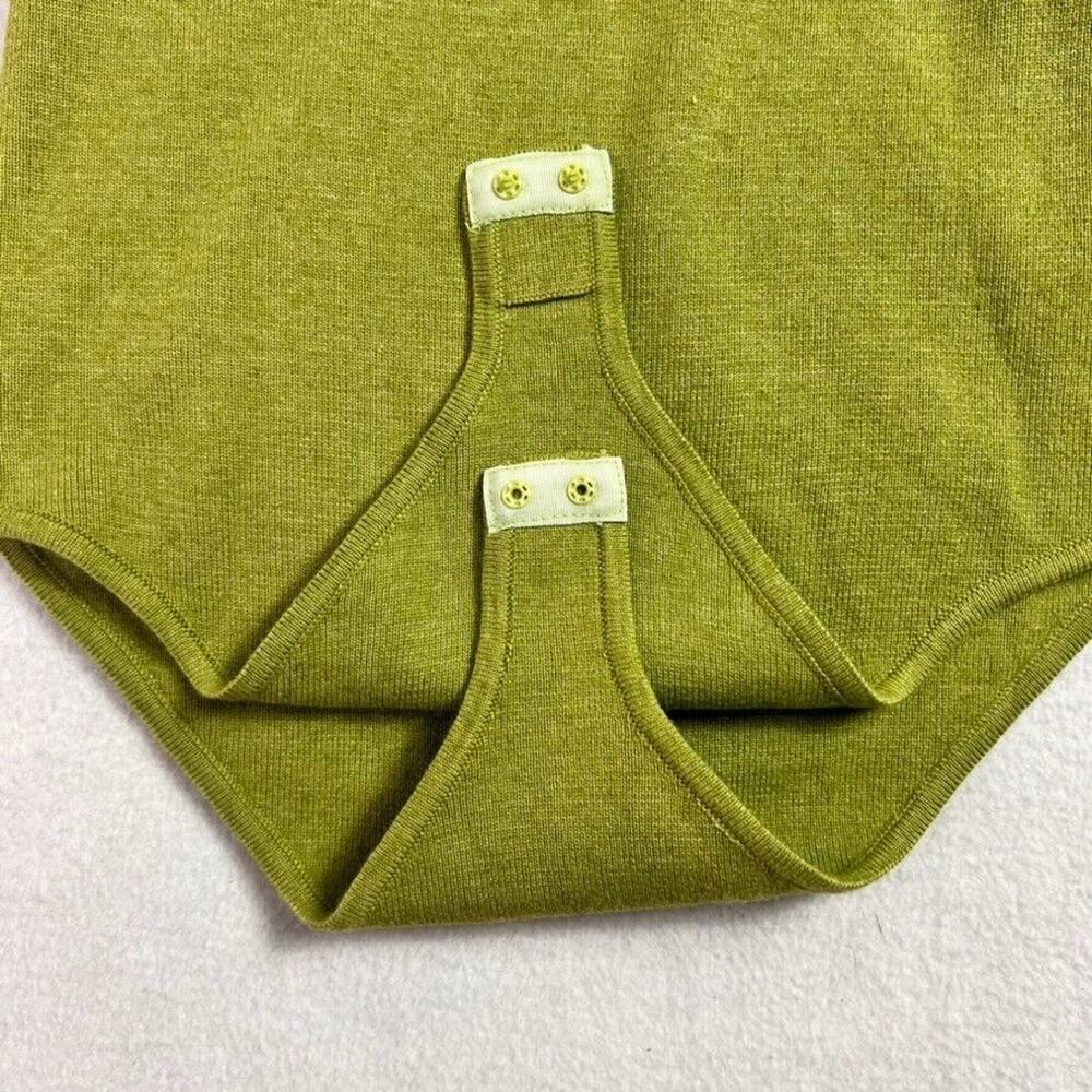 LULUS Bodysuit Changing With The Seasons Lime Green Knit Cutout Knit - Picture 5 of 13